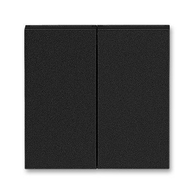 Клавиша двойная перекидная для выкл-ля/кнопки пластик черный матовая IP20 ABB LEVIT