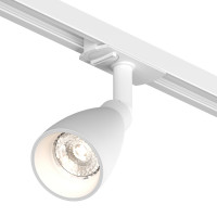 Denkirs DK6050-WH Трековый светильник IP 20, 15 Вт, GU10, белый, алюминий, пластик