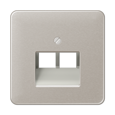 Крышка для сдвоенной телефонной и компьютерной розетки UAE; платина, CD569-2UAPT