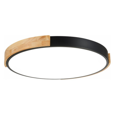 Evoluce SLE201342-01 Светильник потолочный Черный, Светлое дерево/Белый LED 1*40W 3000K/4000K/6000K