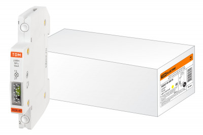 Лампа сигнальная компактная ЛСК-47 желтая (LED) AC/DC TDM Electric, SQ0214-0014