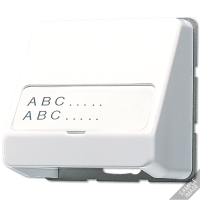 Корпус для разъемов различных типов компьютерных сетей; с полем для надписи, 554