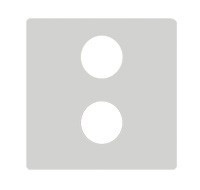 FD0322 Fede Fede Плата монтажная для механизмов TV/SAT  с 2-мя разъемами, белая