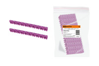 Маркер наборный - символ "7" фиолетовый 2,5 мм2 (150 шт.) TDM Electric, SQ0534-0023