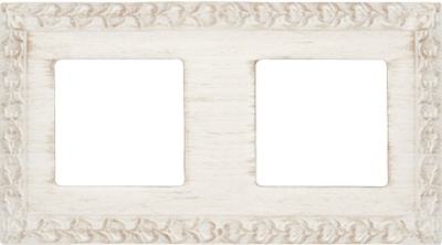 FD01222BD Fede San Sebastian Provence Рамка 2-ная, White Decape