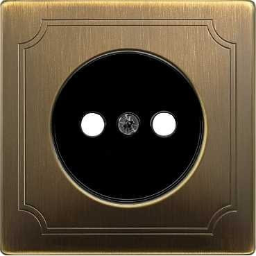SD Накладка для розетки 2К 16А 250В~, античн. латунь