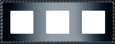 FD01213GR Fede Toledo Рамка 3-ная, Graphite
