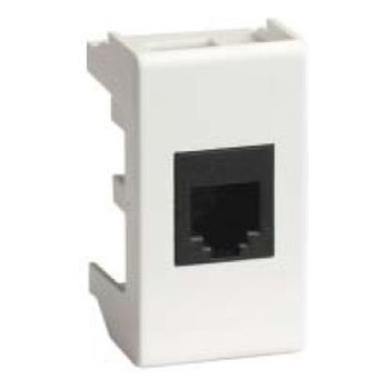 ДКС Компьютерная розетка RJ-45 кат.6, «Viva», 1 мод., белая, 45057