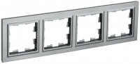 BRITE Рамка 4-мест. РУ-4-БрС сталь IEK, BR-M42-K46