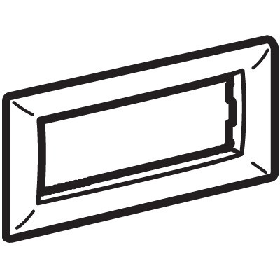 ДКС Рамка на 4 модуля, черная, 75011B