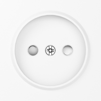 Donel A07 глянцевый белый накладка для розетки без заземления, со шторками 16A 250 В~,серия DB, DE21603