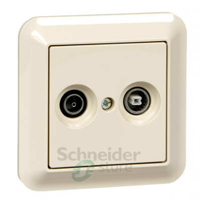 Розетка ТV/R оконечная, беж (max 150)