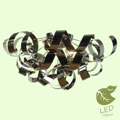 LUSSOLE BRIOSCO Люстра потолочная, цвет основания - хром, 9x5W G9, GRLSA-5907-09