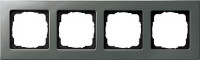 214202 - Gira E22 Рамка на 4 поста, сталь