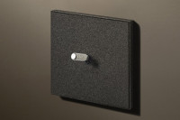 Cockpit 1C 250V-10A 2-way, Textured Black (Nickel Knurl)