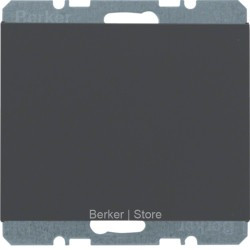 10457006 - Berker заглушка с центральной панелью цвет: антрацит, матовый, серия K.1, Berker