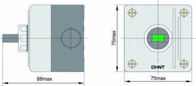 Chint Кнопочный пост NPH1-1007,1НО (R), 587073
