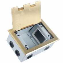 Donel Лючок в пол 6 мод. (2 мод. 45х45 мм. + 2 мод. 22.5х45 мм.), латунь, (с уст. набором) , DFB6MSBR