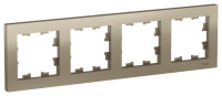 ATN000504 - ATLASDESIGN 4-постовая РАМКА, универсальная, ШАМПАНЬ, Systeme Electric