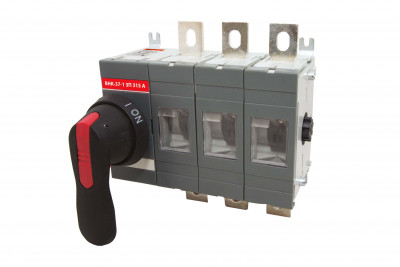 Рубильник ВНК-37-1 3П 315А с установленной фронтальной ручкой управления TDM Electric, SQ0744-0004