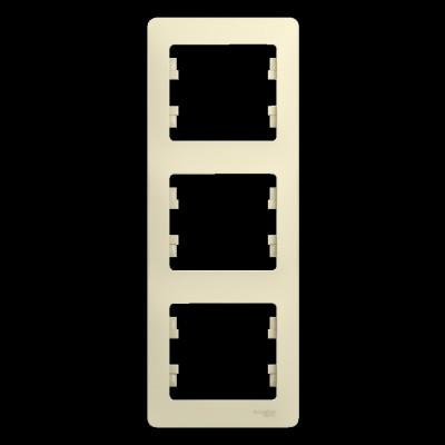 GLOSSA 3-постовая РАМКА, вертикальная, БЕЖЕВЫЙ