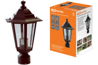 Светильник 6060-13 садово-парковый шестигранник, 60Вт, на опору, бронза, SQ0330-0013 Светильник 6060-13 садово-парковый шестигранник, 60Вт, на опору, бронза, SQ0330-0013