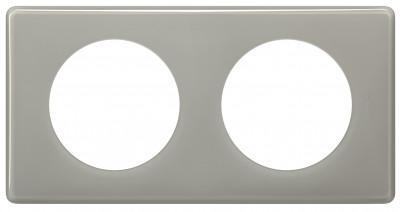 Legrand Celiane. Рамка 2-постовая. Цвет "Серый глянец", 066602