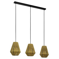 43786 Подвесной потолочный светильник (люстра) ALDERNEY, 3Х40W, E27, L900, B200, H1100, сталь, черны