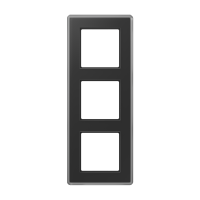 Рамка на 3 поста, стекло черный, Jung Рамка на 3 поста, стекло черный, Jung