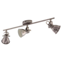 96554 Светодиодный спот SERAS, 3x3,3W(GU10), L595, сталь, состарен. никель, кремовый