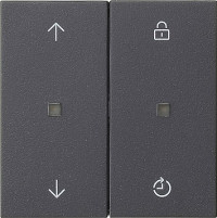 536328 Gira Накладка управления жалюзи с функцией памяти System 3000 536328 Gira Накладка управления жалюзи с функцией памяти System 3000