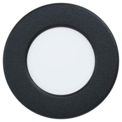 99142 Светодиод. встраив. светильник FUEVA 5, 2,7W (LED), ?86, ET26, 300lm, 3000K, сталь, черный/пл