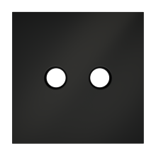 Накладка для розетки телевизионной оконечной TV+SAT, S70 (черный матовый), VLS001608