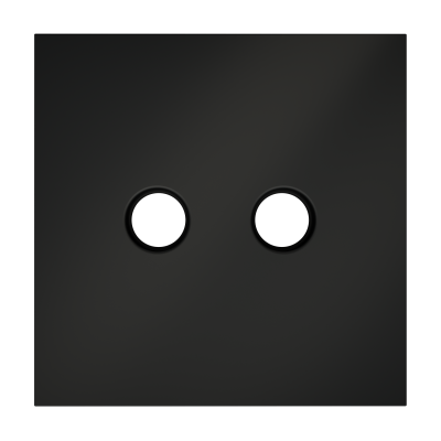 Накладка для розетки телевизионной оконечной TV+SAT, S70 (черный матовый), VLS001608