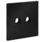 Накладка для розетки телевизионной оконечной TV+SAT, S70 (черный матовый), VLS001608