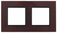 ЭРА 14-5102-25 Elegance Бордо/антрацит Стекло Рамка 2-ая