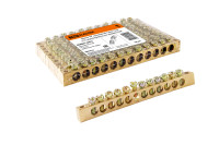 Шина "N" нулевая 8x12мм 12/2 (12 групп/крепеж по краям) TDM Electric, SQ0801-0070