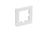 ATN360101 - ATLASDESIGN NATURE 1-постовая РАМКА, НАТУРАЛЬНОЕ СТЕКЛО, БЕЛЫЙ, Systeme Electric