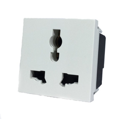 N2239 CV - Механизм розетки универсальной с заземлением (2P+E), 2M, 13А-15A / 127-230В, серия Zenit, цвет шампань - 2CLA223900N1901