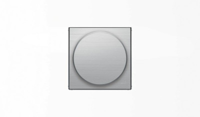 8560.2 AI - Накладка с поворотной ручкой для механизма поворотного светорегулятора, серия SKY, цвет нержавеющая сталь - 2CLA856020A1401