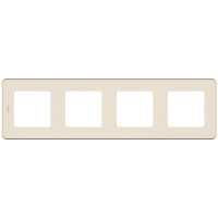 Legrand Рамка 4 поста - Legrand Inspiria - слоновая кость, 673961