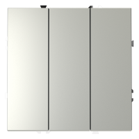 Выключатель встраиваемый VOLTUM S70 трехклавишный 10А, (сталь), VLS030105