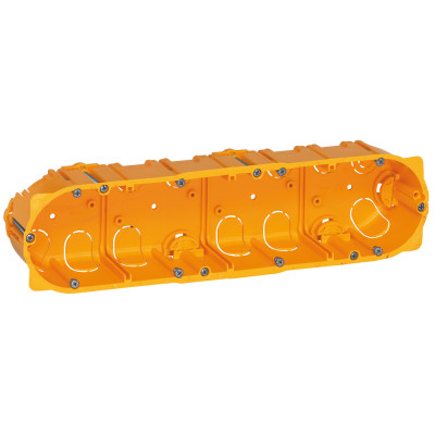 Коробка многоместная - Программа Batibox - для сухих перегородок - 4-местная - 8/10 модулей - глубина 50