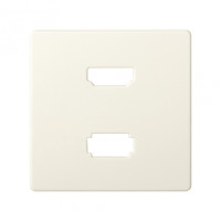 Simon 82 Накладка для розетки HDMI + USB 2.0 для передачи данных цвета слоновая кость, 8201095-031