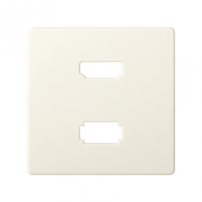 Simon 82 Накладка для розетки HDMI + USB 2.0 для передачи данных цвета слоновая кость, 8201095-031