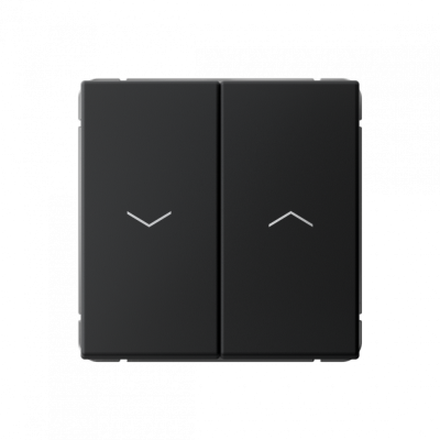 GAL001019S - ARTGALLERY 2-клавишный ВЫКЛЮЧАТЕЛЬ ДЛЯ ЖАЛЮЗИ, 2х сх.4, 10А, механизм, быстрозажим. клем., КАРБОН, Systeme Electric