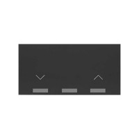 Simon 10001080-238 Клавиша выключателя жалюзи цвета черный матовый S100