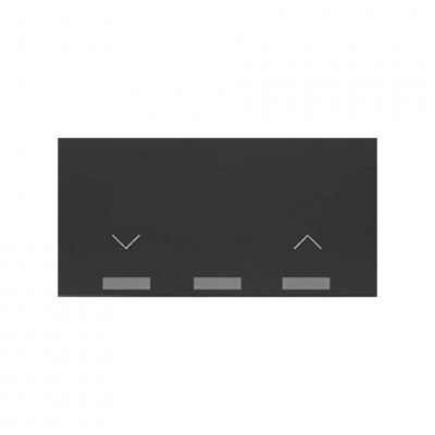 Simon 10001080-238 Клавиша выключателя жалюзи цвета черный матовый S100