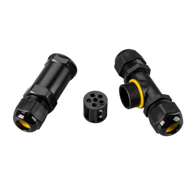 Коннектор NEO-GERM-5pin-T-WTW (4-8mm) (Arlight, IP68), 030760