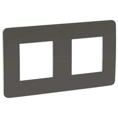 Unica Studio Рамка 2-ная, дымчато-серый/белый